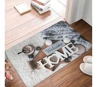 TPDODON Bienvenue chez Nous Paillasson antidérapant Entrée Cuisine Salle de Bain Sol Paillasson Tapis de Jardin Tapis-16x24 inch