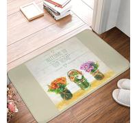 TPDODON Bienvenue chez Nous Porte d'entrée Sol Tapis d'entrée Salle de Bain Cuisine paillasson Tapis de toilette-16x24 inch