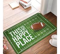 TPDODON Ceci est Mon paillasson de Football Happy Palace antidérapant pour Salle de Bain Cuisine Chambre à Coucher Balcon Porte Sol entrée-20x32 inch
