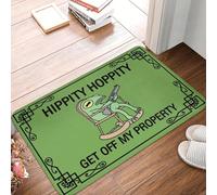 TPDODON Hippity Hoppity Get Off My Property Tapis d'entrée de Porte d'entrée de Sol de Cuisine extérieure Paillasson de Salle de Bain Tapis de Toilette Tapis-24x36 inch