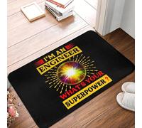 TPDODON Je suis ingénieur Quel est Votre Super Pouvoir ? Tapis de Porte d'entrée paillasson d'intérieur de Salle de Bain de Cuisine de garage-20x32 inch