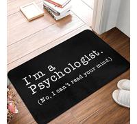 TPDODON Je suis Psychologue Non Je ne Peux Pas Lire dans Vos pensées paillasson antidérapant entrée Salle de Bain Cuisine Sol Porte école Garage tapis-16x24 inch