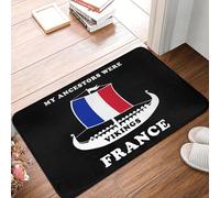 TPDODON Mes ancêtres étaient des Vikings France Tapis d'entrée de Porte d'entrée de Sol d'intérieur Drapeau français Cuisine Salle de Bain Paillasson Tapis de Jardin Tapis-16x24 inch