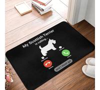 TPDODON Mon Scottish Terrier m'appelle Paillasson antidérapant Entrée Salle de Bain Cuisine Sol Porte Tapis Scottie Dog Chambre Balcon Tapis Tapis-24x36 inch