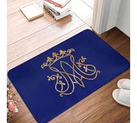 TPDODON Paillasson antidérapant avec Monogramme Ave Maria Motif Jésus catholique pour Salle de Bain Cuisine salon-24x36 inch