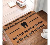 TPDODON Paillasson antidérapant « Faites-Moi Confiance Je suis Dentiste » pour entrée Salle de Bain Cuisine Toilettes Tapis de sol-24x36 inch
