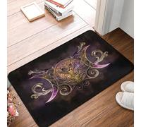 TPDODON Paillasson antidérapant Motif déesse de la Triple Lune Motif Scintillant de Minuit pour Cuisine Salle de Bain Garage païen wiccan-20x32 inch
