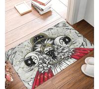 TPDODON Paillasson antidérapant Motif déesse Triple Lune Pentagramme païen Wiccan pour Cuisine Salle de Bain garage-24x36 inch