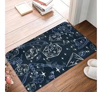 TPDODON Paillasson antidérapant Motif dés D20 pour entrée Salle de Bain Cuisine Porte Tapis de Sol Dragons fantastiques Jeu DND Chambre à Coucher balcon-16x24 inch