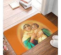 TPDODON Paillasson antidérapant Notre-Dame de Schoenstatt Motif Sainte-Marie catholique pour Cuisine Salle de Bain toilettes-24x36 inch