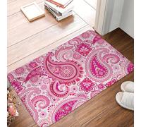 TPDODON Paillasson antidérapant Style bohème Ethnique Cachemire Bandana pour entrée Salle de Bain Cuisine Sol Toilettes Tapis Tapis repose-pieds-16x24 inch