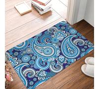 TPDODON Paillasson antidérapant Style bohème Ethnique Motif Cachemire Bandana pour Cuisine Salle de Bain salon-16x24 inch