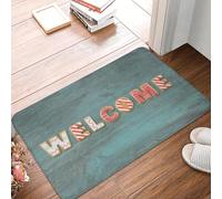 TPDODON Paillasson de Bienvenue en Forme de Cookie antidérapant pour entrée Cuisine Salle de Bain Sol Porte Bienvenue chez Nous Garage tapis-16x24 inch