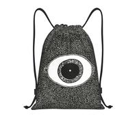 TPDODON Sac à dos à cordon avec amulette turque pour mauvais œil, style bohème, pour femme et homme, idéal pour le sport, la gym, l'entraînement ou le charme.