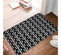 TPDODON Tapis de Porte d'entrée antidérapant avec Logo de psychologie Absorbant idéal pour la Cuisine Le Balcon ou l'entrée-20x32 inch