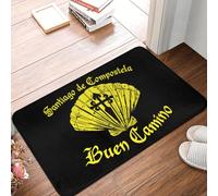 TPDODON Tapis de Sol antidérapant pour Porte de Cuisine Salle de Bain Chemin de Saint-Jacques paillasson d'entrée de garage-20x32 inch