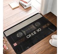 TPDODON Tapis d'entrée de Porte d'entrée de Cassette Vintage paillasson d'intérieur de Salle de Bain de Cuisine de Chambre à coucher-16x24 inch