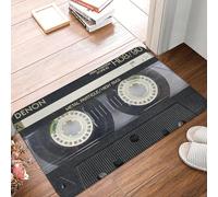 TPDODON Tapis d'entrée de Porte d'entrée de Conception Classique de Cassette de Cassette de Tapis de Porte extérieur de Cuisine de Salle de Bains paillasson Tapis de Toilette tapis-20x32 inch