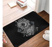 TPDODON Tapis d'entrée de Porte d'entrée de Plancher Avant de crâne de plongée sous-Marine extérieur Occulte oubli Cuisine Salle de Bain paillasson Tapis de Toilette tapis-16x24 inch