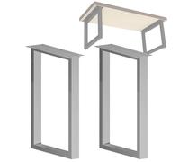 TPDRKOWJX Pied de Table ， Pieds en Acier 28" et 39" - Banc café Salle à Manger Robustes Modernes 20" Large 2 pièces Support Meubles métal for Tables récupérées contemporaines