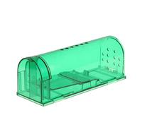 TPDRKOWJX Pièges à Rats, pièges, Attrape-Souris 1 PC Intelligent autobloquant, piège Souris sûr et Ferme, Cage Domestique Transparente, Attrape-rongeurs (Couleur : Marron)(Green)