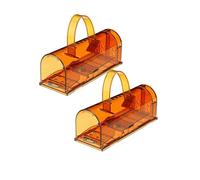 TPDRKOWJX Pièges à Rats, pièges, Attrape-Souris S/M/L/XL, Souris Pliable et réutilisable, piège, Cage (Couleur : 2 pièces Marron)(2PCS Brown)