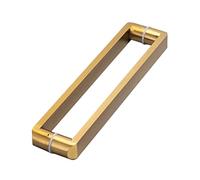 TPDRKOWJX Poignée de Porte, poignée, Grange coulissante, Robuste Double Face, clôture carrée for moustiquaire/Grande Porte/terrasse, métal extérieur(D,84cm(33 in))