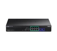 TRENDnet TPE-1020SB - Version v1.0R - commutateur - intelligent - 8 x Ethernet Gigabit + 2 x Gigabit SFP - Montable sur rack - PoE++ (180 W) - Conformité TAA