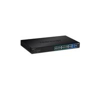 TPE 1620WSF - Commutateur - C2+ - intelligent - 16 x 10/100/1000 (PoE+) + 4 x SFP Gigabit partagé - Montable sur rack - PoE+ (370 W) - Conformité TAA