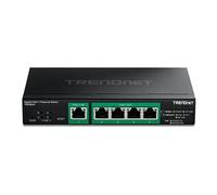 TRENDnet Commutateur géré 5 ports Gigabit PoE++ avec passage PoE, TPE-B541, 1 entrée Gigabit PoE++, 4 sorties Gigabit PoE+, 60 W de budget PoE, compatible NDAA TAA, protection à vie