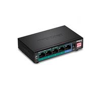 TRENDnet TPE LG50 - Commutateur - non géré - 4 x 10/100/1000 (PoE+) + 1 x 10/100/1000 - de bureau - PoE+ (32 W) - Conformité TAA G