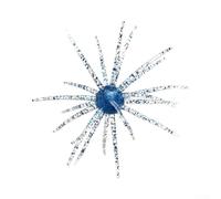 TPEF Floating Sea Urchin Bait 5pcs UV Glow(2#) | Hovers above bottom, reduces snags in weeds, ideal for pour bass fishing in heavy cover, 10cm length