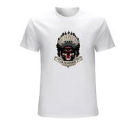 TPGHNVENT Blackfoot Band Southern Native Logo Men's T Shirt White M