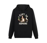 TPGHNVENT Men Long Sleeve Printed Hoodies Ace Ventura Pet Detective I Don't Do Humans Jim Carrey ParrotsMen's Hoody Sweatershirt Black 3XL