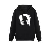 TPGHNVENT Men Long Sleeve Printed Hoodies Nosferatu Horror Cult B-Movie Vampire Shadow Hoody Sweatershirt Black XXL