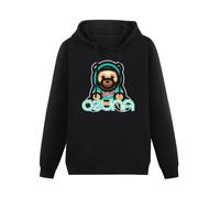 TPGHNVENT Men Long Sleeve Printed Hoodies Ozuna Bear 2.0 Enoc Regueton Reggaeton Trap Hoody Sweatershirt Black XXL