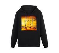 TPGHNVENT Men Long Sleeve Printed Hoodies Primus Sailing The Seas of Cheese Owl Hoody Sweatershirt Black L