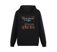 TPGHNVENT Men's Daisy Jones and The Six Aurora World Tour Retro Vintage Long Sleeve Hooded Sweatshirt Hoodies with Drawstring Pockets Black XXL