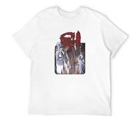 TPGHNVENT Men's Death 'Human' T-Shirts White M