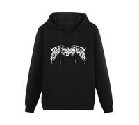 TPGHNVENT Men's Destroy Lonely Long Sleeve Hooded Sweatshirt Black XL