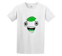TPGHNVENT Men's Guava Juice Logo Variation One Green Graphic Cotton T Shirt White XL