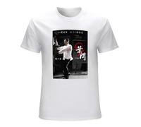 TPGHNVENT Men's IP Man 3 Kungfu Wing Chun Movie T-Shirts White 3XL