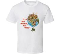 TPGHNVENT Men's It's A Mad Mad Mad Mad World Movie T Shirt T-Shirts White L