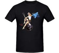 TPGHNVENT Men's Jeff Beck Crazy Legs Shirts 100 Cotton Men Round Neck T-Shirts Black S