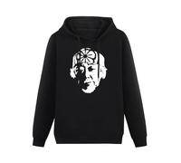 TPGHNVENT Men's Mr Miyagi Karate 80S Cult Movie Long Sleeve Hooded Sweatshirt Hoodies with Drawstring Pockets Black L