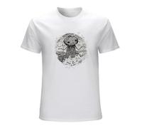 TPGHNVENT Men's Over The Garden Wall Pottsfield Huskin Bee Men T-Shirts White L