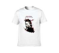 TPGHNVENT Men's Prison Break Cotton T Shirt White L