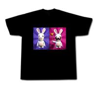 TPGHNVENT Men's Rayman Raving Rabbids Mens Black T-Shirts Black 3XL