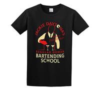 TPGHNVENT Men's Regular Human Bartending School Cotton T Shirt Black M