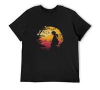 TPGHNVENT Men's Rurouni Kenshin Creative T-Shirts Black XL